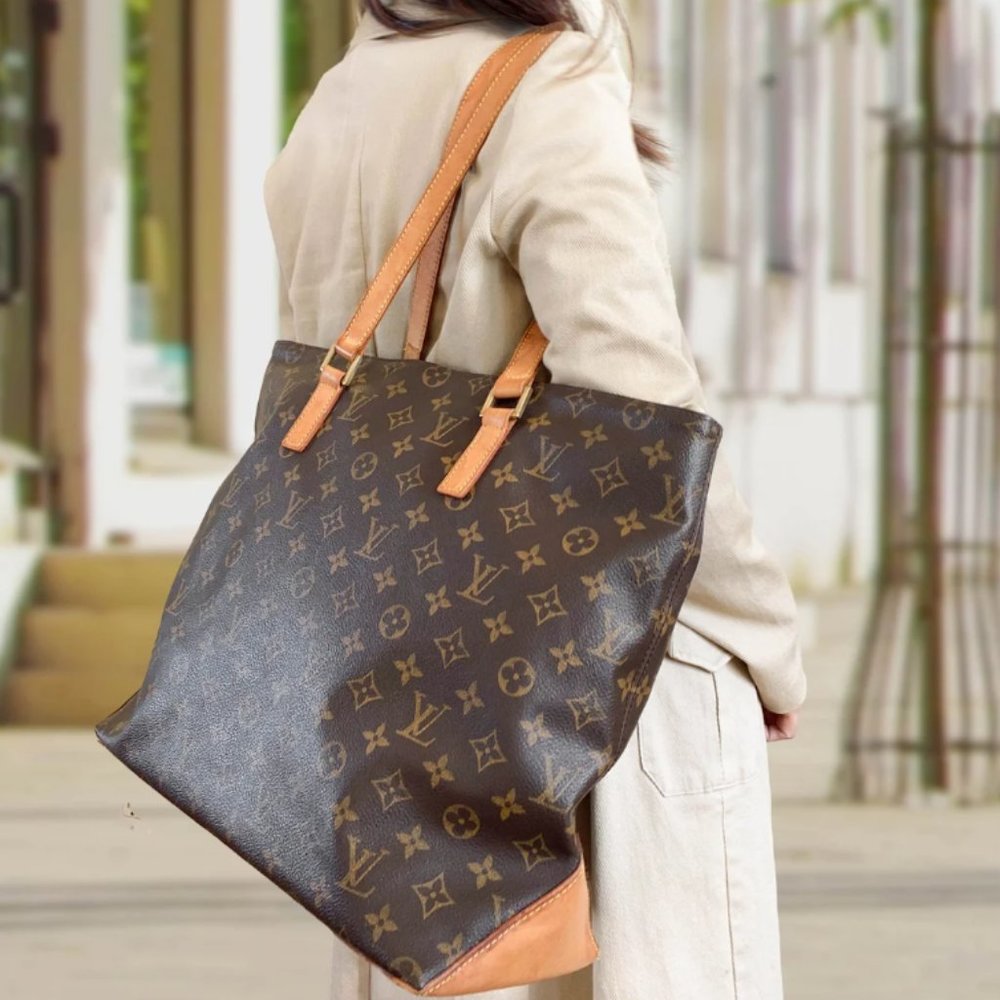 Auth Louis Vuitton Cabas Mezzo Shoulder #43439L33